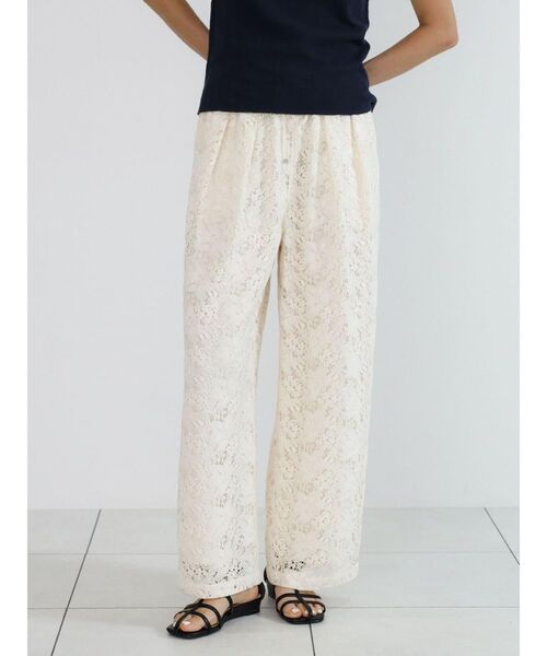 FIKA.（フィーカ）の「Brushed floral lace pants（その他パンツ・レディース・ブラック/オフホワイト・MEDIUM）」の18枚目の写真