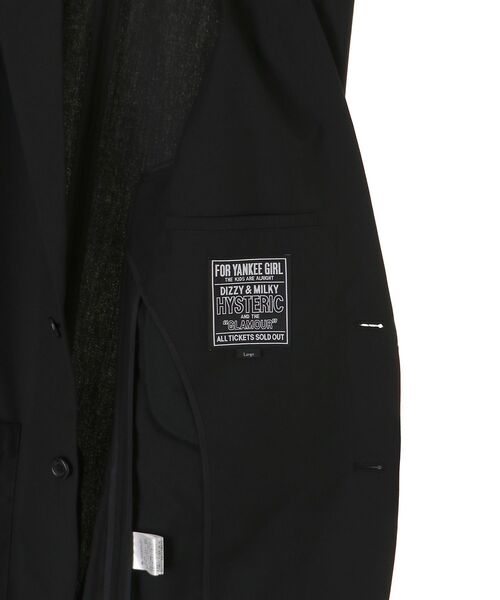 HYSTERIC GLAMOUR(ヒステリックグラマー)の「イージーテーラードジャケット(テーラードジャケット・メンズ・ブラック・X-LARGE/LARGE/MEDIUM/SMALL)」の4枚目の写真