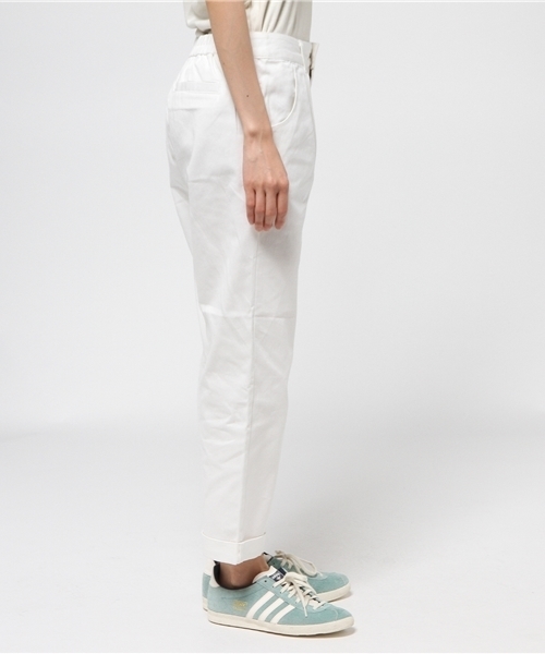 E hyphen world gallery（イーハイフンワールドギャラリー）の「Cツイルトラウザーパンツ（チノパンツ・レディース・ダークネイビー/カーキ/オフホワイト・SMALL/MEDIUM）」の9枚目の写真