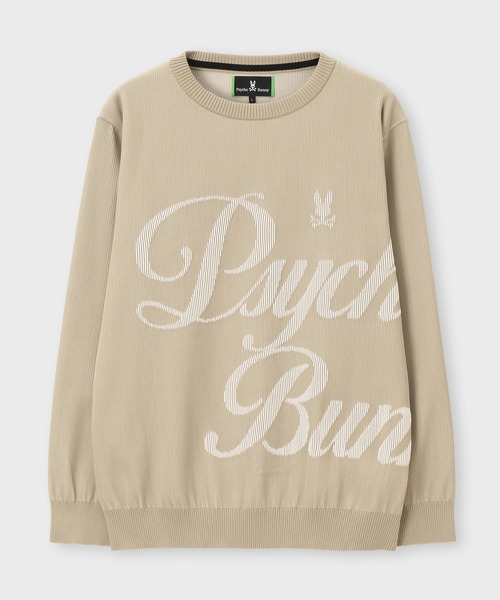 Psycho Bunny（サイコバニー）の「[GOLF]RIDGEジャガード ダイナミックロゴニット（ニット/セーター・メンズ・グレイッシュベージュ/ホワイト/ネイビー・MEDIUM/LARGE）」の14枚目の写真