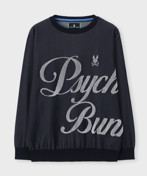 Psycho Bunny（サイコバニー）の「[GOLF]RIDGEジャガード ダイナミックロゴニット（ニット/セーター・メンズ・グレイッシュベージュ/ホワイト/ネイビー・MEDIUM/LARGE）」の19枚目の写真