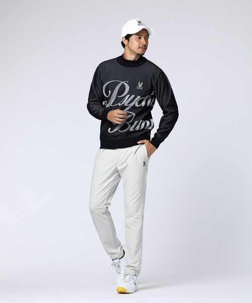 Psycho Bunny（サイコバニー）の「[GOLF]RIDGEジャガード ダイナミックロゴニット（ニット/セーター・メンズ・グレイッシュベージュ/ホワイト/ネイビー・MEDIUM/LARGE）」の18枚目の写真