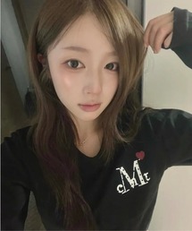 【日本未発売/WEB限定】MUCENT(ムセント)/ラブリッツ ミニ ハート ロゴ 長袖 Tシャツ ロンT/LOVRITS MINI HEART LOGO LONG SLEEVE T