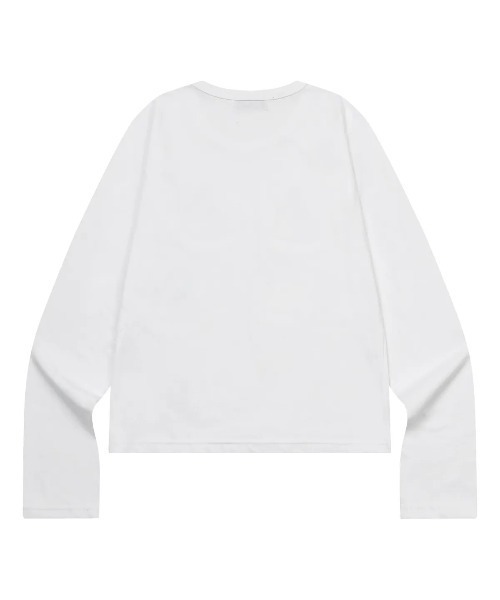 MUCENT（ムセント）の「【日本未発売/WEB限定】MUCENT(ムセント)/ラブリッツ ミニ ハート ロゴ 長袖 Tシャツ ロンT/LOVRITS MINI HEART LOGO LONG SLEEVE T（Tシャツ/カットソー・レディース・ブラック/ホワイト・FREE）」の19枚目の写真