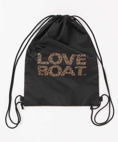 LOVE BOAT(ラブ・ボート)の「LOVEBOAT ナップサック27(バックパック/リュック・レディース・レオパード/ブラック・FREE)」の1枚目の写真