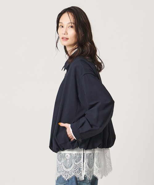 UNITED ARROWS(ユナイテッドアローズ)の「T/W ジップアップ シャツ(シャツ/ブラウス・レディース・イエロー/ネイビー/ダークブラウン・FREE)」の1枚目の写真