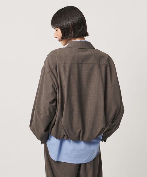 UNITED ARROWS(ユナイテッドアローズ)の「T/W ジップアップ シャツ(シャツ/ブラウス・レディース・イエロー/ネイビー/ダークブラウン・FREE)」の7枚目の写真