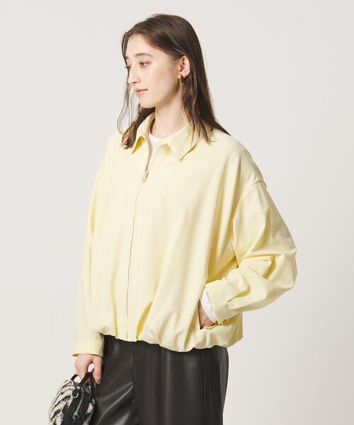 UNITED ARROWS(ユナイテッドアローズ)の「T/W ジップアップ シャツ(シャツ/ブラウス・レディース・イエロー/ネイビー/ダークブラウン・FREE)」の11枚目の写真