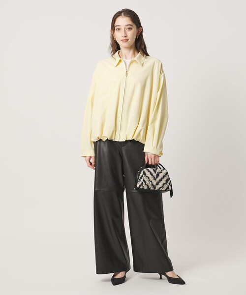UNITED ARROWS(ユナイテッドアローズ)の「T/W ジップアップ シャツ(シャツ/ブラウス・レディース・イエロー/ネイビー/ダークブラウン・FREE)」の12枚目の写真