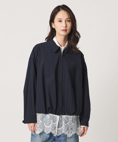 UNITED ARROWS(ユナイテッドアローズ)の「T/W ジップアップ シャツ(シャツ/ブラウス・レディース・イエロー/ネイビー/ダークブラウン・FREE)」の13枚目の写真