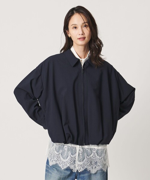 UNITED ARROWS(ユナイテッドアローズ)の「T/W ジップアップ シャツ(シャツ/ブラウス・レディース・イエロー/ネイビー/ダークブラウン・FREE)」の14枚目の写真
