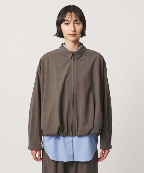 UNITED ARROWS(ユナイテッドアローズ)の「T/W ジップアップ シャツ(シャツ/ブラウス・レディース・イエロー/ネイビー/ダークブラウン・FREE)」の16枚目の写真