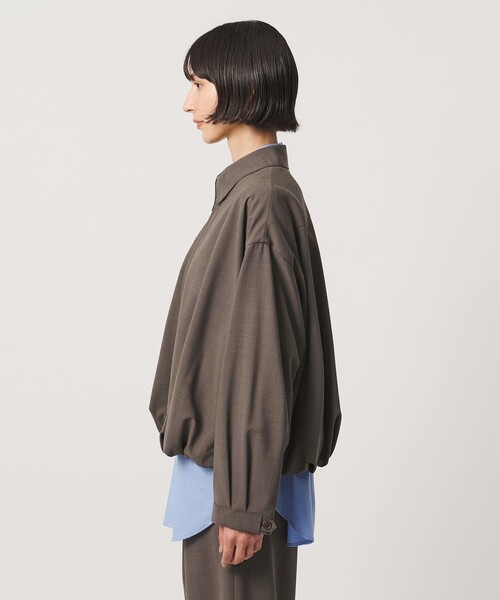 UNITED ARROWS(ユナイテッドアローズ)の「T/W ジップアップ シャツ(シャツ/ブラウス・レディース・イエロー/ネイビー/ダークブラウン・FREE)」の17枚目の写真