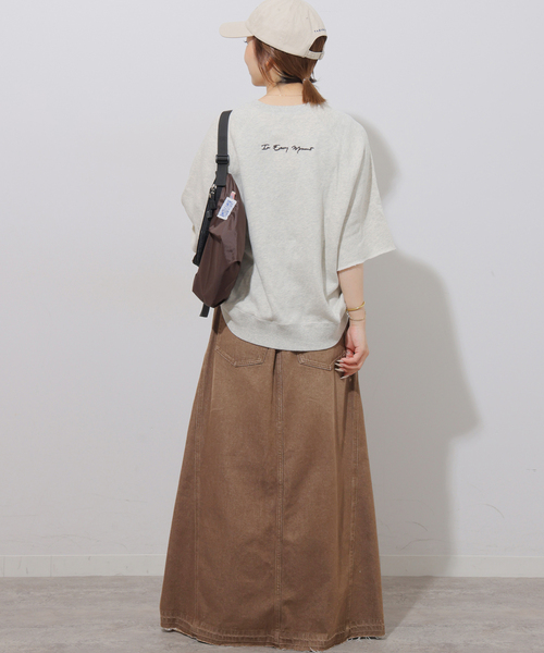 JOURNAL STANDARD relume（ジャーナルスタンダード　レリューム）の「コットンツイルフレアスカート（デニムスカート・レディース・チャコールグレー/ブラウン・36/38）」の10枚目の写真