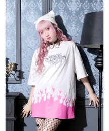 ファイヤープリントユニセックスTシャツ
