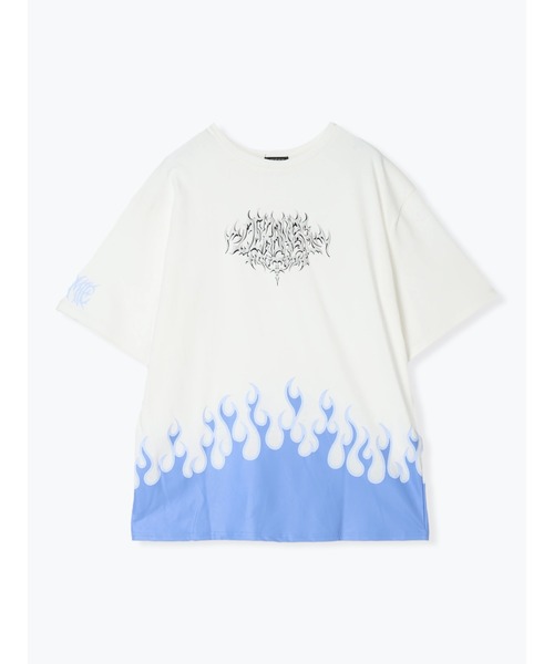 NOEMIE（ノエミー）の「ファイヤープリントユニセックスTシャツ（Tシャツ/カットソー・レディース・ピンク/ブラック/ブルー・M）」の15枚目の写真