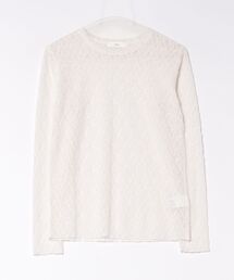 クルーネックレーストップス