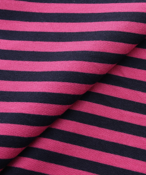 OMO(オモ)の「OMO/オモ Stripes Boatneck Top(Tシャツ/カットソー・レディース・ピンク・FREE)」の9枚目の写真