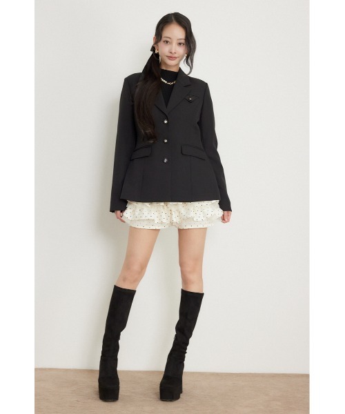 rienda（リエンダ）の「Shapelyテーラードジャケット 秋服（テーラードジャケット・レディース・ブラック/ベージュ/ブラウン・SMALL/MEDIUM）」の15枚目の写真