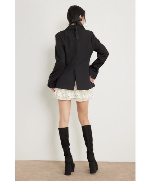 rienda（リエンダ）の「Shapelyテーラードジャケット 秋服（テーラードジャケット・レディース・ブラック/ベージュ/ブラウン・SMALL/MEDIUM）」の17枚目の写真