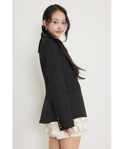 rienda（リエンダ）の「Shapelyテーラードジャケット 秋服（テーラードジャケット・レディース・ブラック/ベージュ/ブラウン・SMALL/MEDIUM）」の19枚目の写真