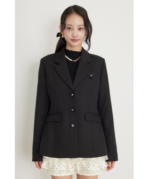 rienda（リエンダ）の「Shapelyテーラードジャケット 秋服（テーラードジャケット・レディース・ブラック/ベージュ/ブラウン・SMALL/MEDIUM）」の21枚目の写真
