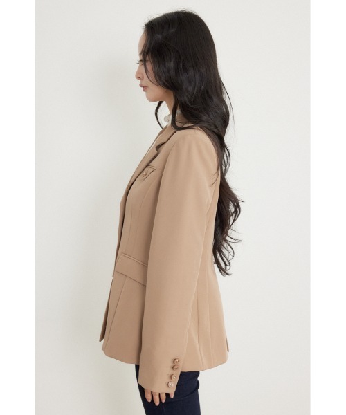 rienda（リエンダ）の「Shapelyテーラードジャケット 秋服（テーラードジャケット・レディース・ブラック/ベージュ/ブラウン・SMALL/MEDIUM）」の10枚目の写真