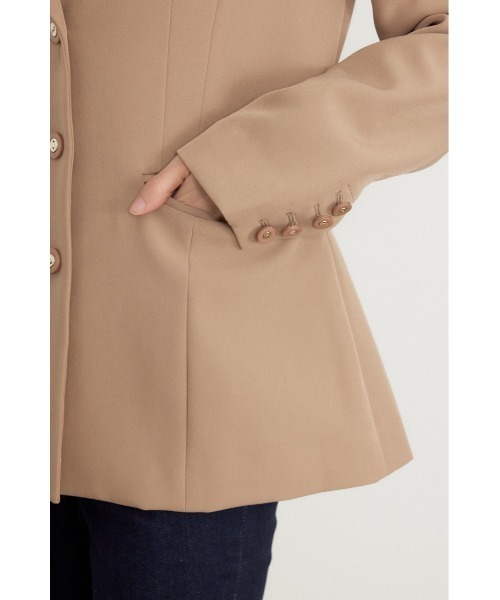 rienda（リエンダ）の「Shapelyテーラードジャケット 秋服（テーラードジャケット・レディース・ブラック/ベージュ/ブラウン・SMALL/MEDIUM）」の14枚目の写真