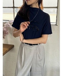 やわらかタッチハイネックカットソー