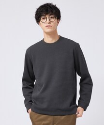 ニットライクワッフル プルオーバージャージ