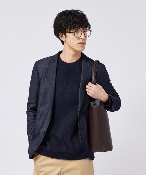 TAKEO KIKUCHI(タケオキクチ)の「ニットライクワッフル プルオーバージャージ(Tシャツ/カットソー・メンズ・ボルドー/ネイビー/チャコールグレー・02/03/04)」の5枚目の写真