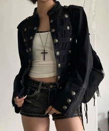 ショート ナポレオン デニムジャケット