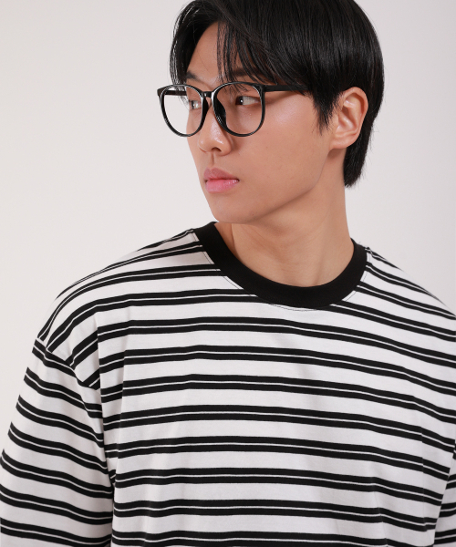 DEVELOVE(デヴローブ)の「ダブルストライプラウンド半袖Tシャツ_アイボリー(Tシャツ/カットソー・メンズ・アイボリー系・LARGE/MEDIUM/X-LARGE/XX-LARGE)」の3枚目の写真
