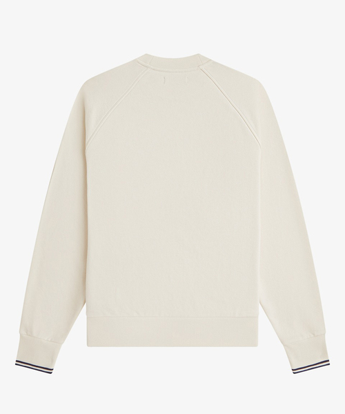FRED PERRY(フレッドペリー)の「FRED PERRY / フレッドペリー M3495_TIPPED CREWNECK SWEAT(スウェット・メンズ・カーキ/ネイビー/アイボリー・SMALL/MEDIUM/LARGE)」の4枚目の写真