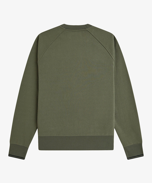 FRED PERRY(フレッドペリー)の「FRED PERRY / フレッドペリー M3495_TIPPED CREWNECK SWEAT(スウェット・メンズ・カーキ/ネイビー/アイボリー・SMALL/MEDIUM/LARGE)」の5枚目の写真