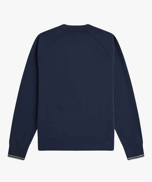 FRED PERRY(フレッドペリー)の「FRED PERRY / フレッドペリー M3495_TIPPED CREWNECK SWEAT(スウェット・メンズ・カーキ/ネイビー/アイボリー・SMALL/MEDIUM/LARGE)」の6枚目の写真