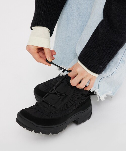 Au BANNISTER（オゥバニスター）の「【Vibramソール搭載】スノーブーツ（ブーツ・レディース・グレイッシュベージュ/ブラック・S/M/L）」の8枚目の写真
