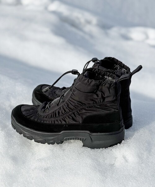 Au BANNISTER（オゥバニスター）の「【Vibramソール搭載】スノーブーツ（ブーツ・レディース・グレイッシュベージュ/ブラック・S/M/L）」の9枚目の写真