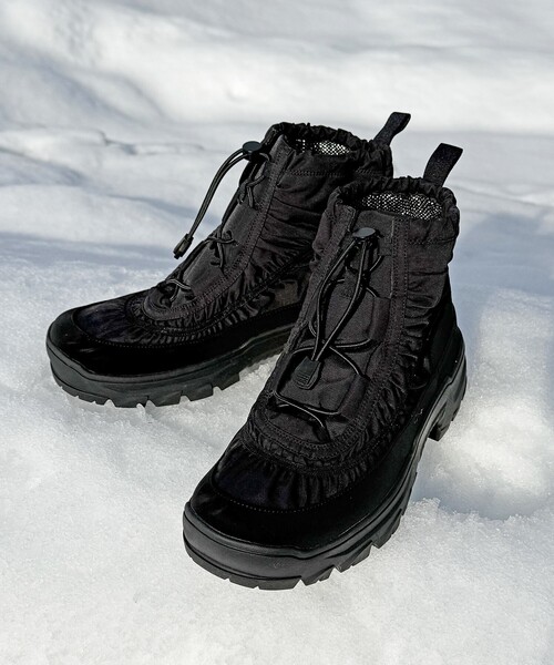 Au BANNISTER（オゥバニスター）の「【Vibramソール搭載】スノーブーツ（ブーツ・レディース・グレイッシュベージュ/ブラック・S/M/L）」の10枚目の写真