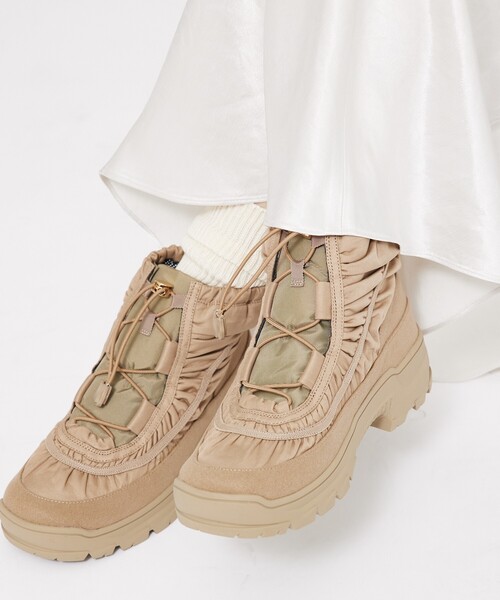 Au BANNISTER（オゥバニスター）の「【Vibramソール搭載】スノーブーツ（ブーツ・レディース・グレイッシュベージュ/ブラック・S/M/L）」の18枚目の写真