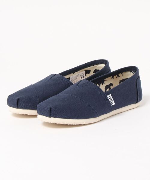 TOMS（トムス）の「【TOMS】（トムス）Classics  Canvas　クラシックキャンバス スリッポン（スリッポン・レディース・ブラック/ネイビー/レッド・25/23/24.5/24/23.5/22.5/22/25.5）」の2枚目の写真