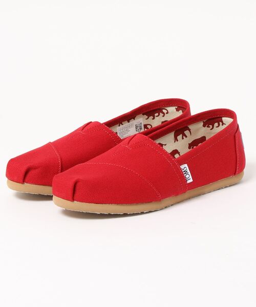 TOMS（トムス）の「【TOMS】（トムス）Classics  Canvas　クラシックキャンバス スリッポン（スリッポン・レディース・ブラック/ネイビー/レッド・25/23/24.5/24/23.5/22.5/22/25.5）」の3枚目の写真