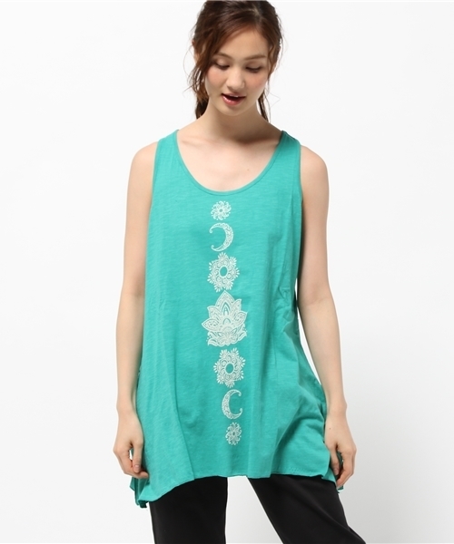 チャイハネ（チャイハネ）の「【チャイハネ】yul サマーナヨガチュニック（タンクトップ・レディース・ホワイト/グリーン/ブラック/パープル/イエロー・FREE）」の15枚目の写真