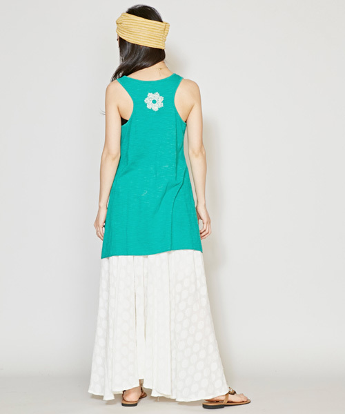 チャイハネ（チャイハネ）の「【チャイハネ】yul サマーナヨガチュニック（タンクトップ・レディース・ホワイト/グリーン/ブラック/パープル/イエロー・FREE）」の17枚目の写真