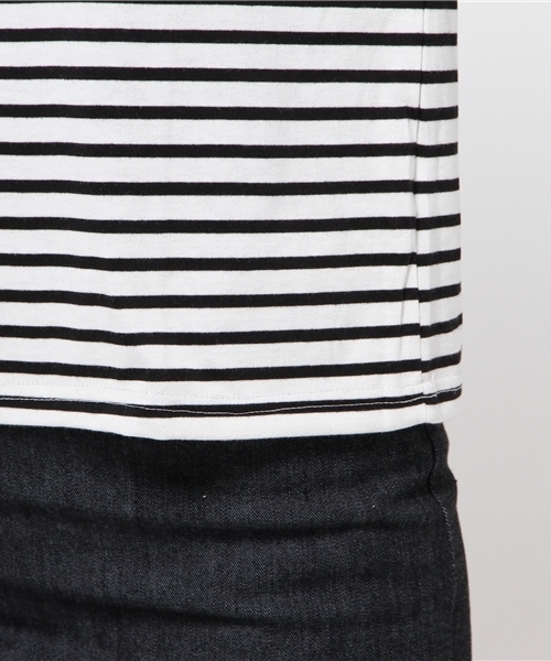 VENCEEXCHANGE（ヴァンスエクスチェンジ）の「袖フリルクルーネックT          （Tシャツ/カットソー・レディース・ブラック/オフホワイト/グレー/コーラル/ブラウン・MEDIUM）」の12枚目の写真