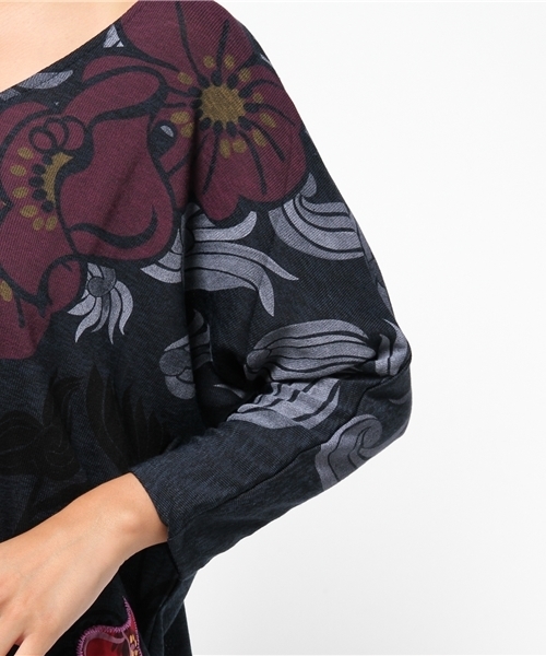 Desigual（デシグアル）の「「Desigual/デシグアル」Tシャツ（Tシャツ/カットソー・レディース・ブルー・SMALL/LARGE/MEDIUM）」の7枚目の写真
