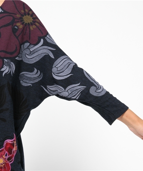 Desigual（デシグアル）の「「Desigual/デシグアル」Tシャツ（Tシャツ/カットソー・レディース・ブルー・SMALL/LARGE/MEDIUM）」の8枚目の写真