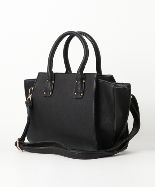 PLAIN CLOTHING（プレーンクロージング）の「【再入荷】ミドルハンドバッグ/ショルダーバッグ【PLAIN CLOTHING】（ハンドバッグ・レディース・ブラック/グレー/ベージュ・FREE）」の4枚目の写真