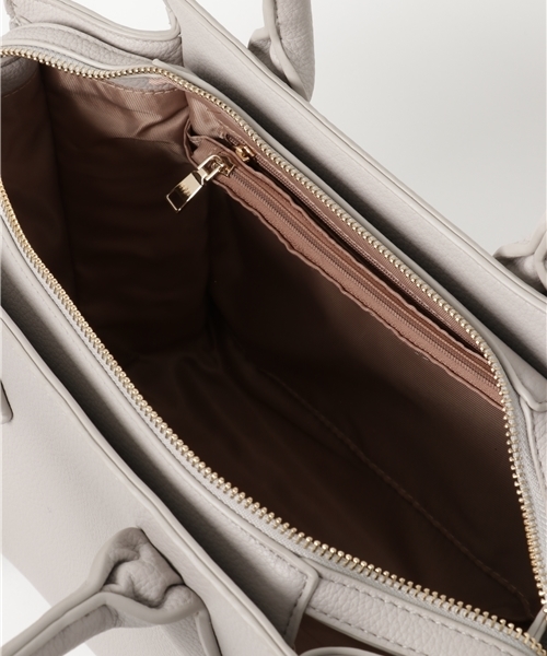 PLAIN CLOTHING（プレーンクロージング）の「【再入荷】ミドルハンドバッグ/ショルダーバッグ【PLAIN CLOTHING】（ハンドバッグ・レディース・ブラック/グレー/ベージュ・FREE）」の11枚目の写真