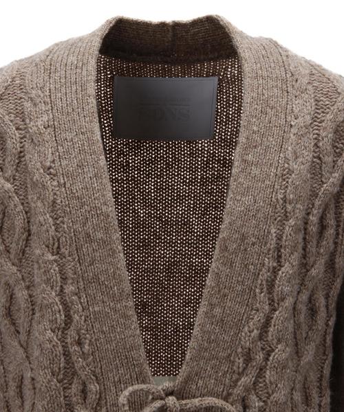 UNITED ARROWS & SONS(ユナイテッドアローズアンドサンズ)の「UNITED ARROWS & SONS(ユナイテッドアローズ&サンズ)CABLE TOMMY KNIT†◆(ニット/セーター・メンズ・M.Brn・LARGE/SMALL/MEDIUM)」の10枚目の写真